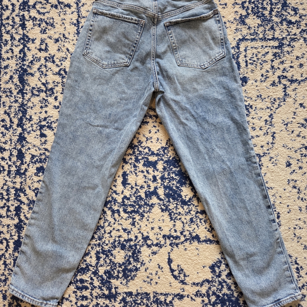 Old Navy Women's Straight Leg Light Blue Pants - Picture 6 of 7